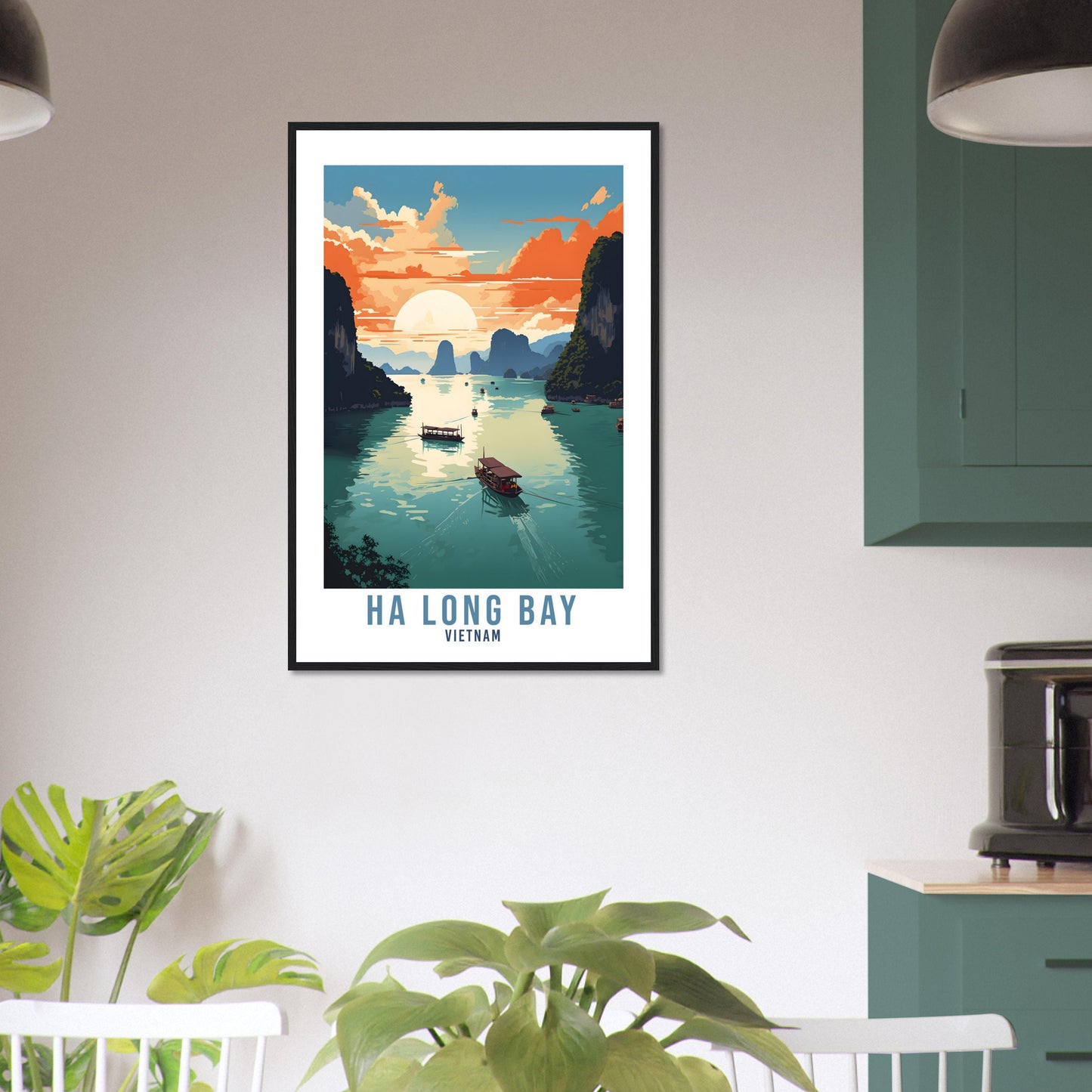 Ha Long Bay Travel Print Wall Art Ha Long Bay Sunset Thailand Gift Holiday Print Art Print Ha Long Bay Travel Poster Ha Long Bay Art Print