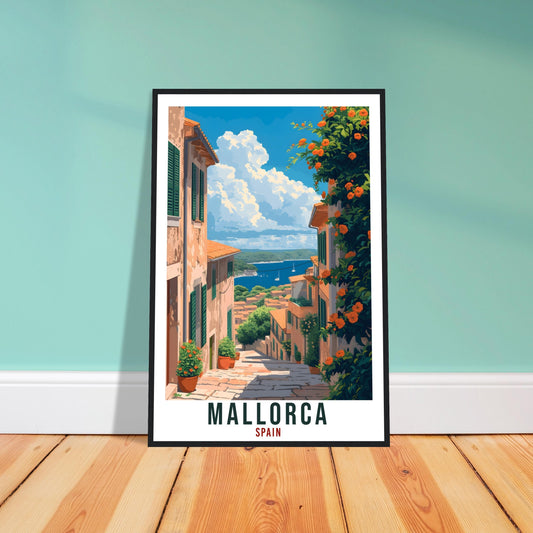 Mallorca Travel Poster Spain Home Decoration Spanish Island Mallorca Wall Art Gift Wall Hanging Art Lover Spain Artwork Travel Print
