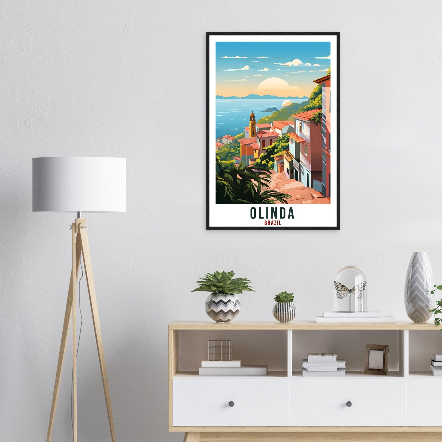 Olinda Travel Print Wall Art Olinda Brazil Wall Hanging Artwork Olinda Art Gifts Olinda Travel Poster Brazil Home Decor Art Lovers Gift