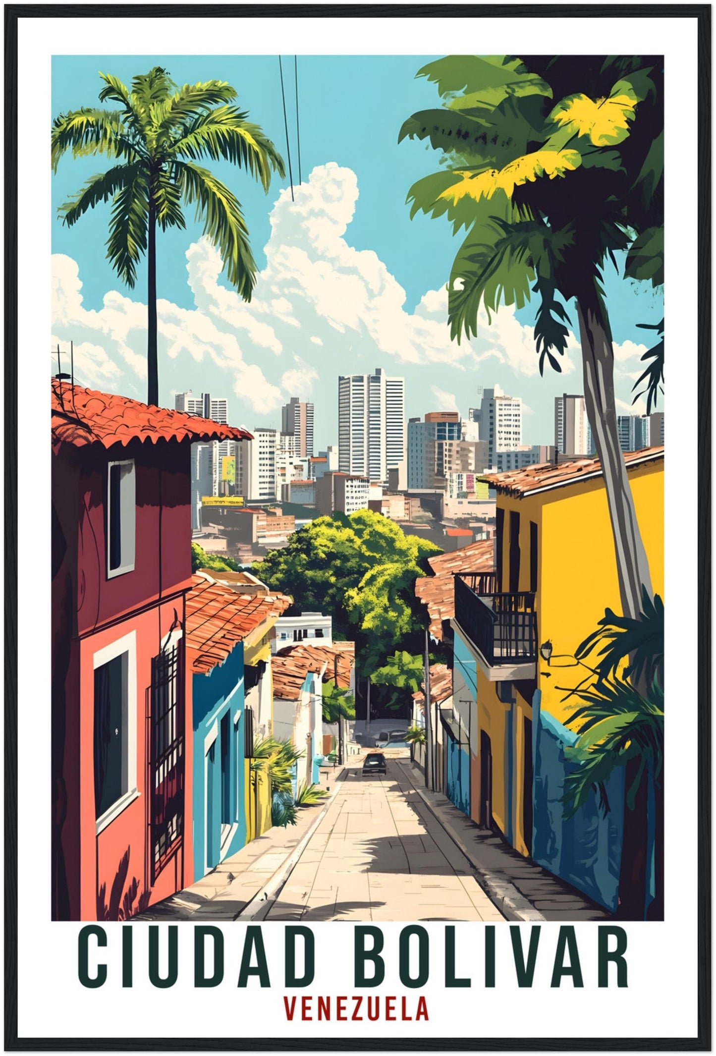 Ciudad Bolivar Travel Print Venezuela Decor Wall Art Gift Wall Hanging Art Lover Ciudad Bolivar Venezuelan Artwork Travel Poster Travel Art