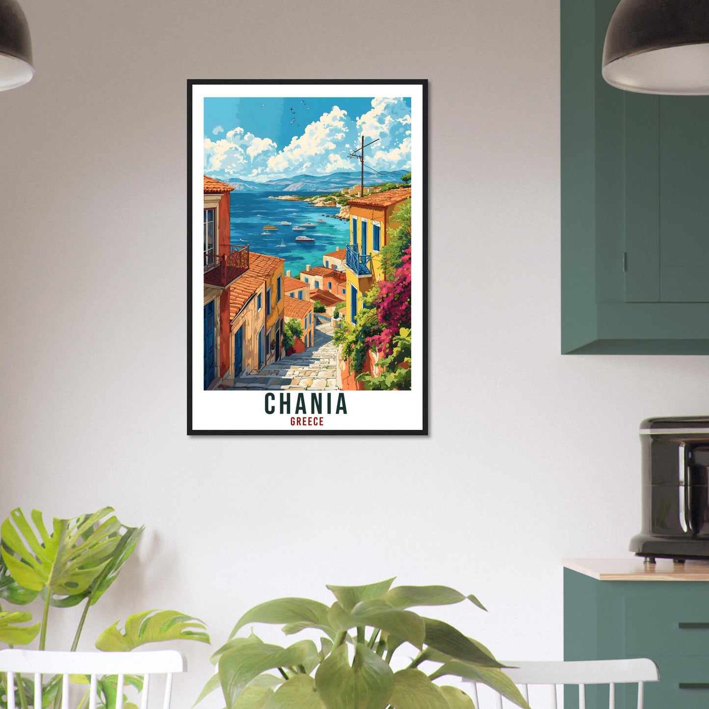 Chania Crete Travel Print Greece Home Decoration Chania Greek City Wall Art Gift Wall Hanging Art Lover Greece Artwork Chania Travel Poster