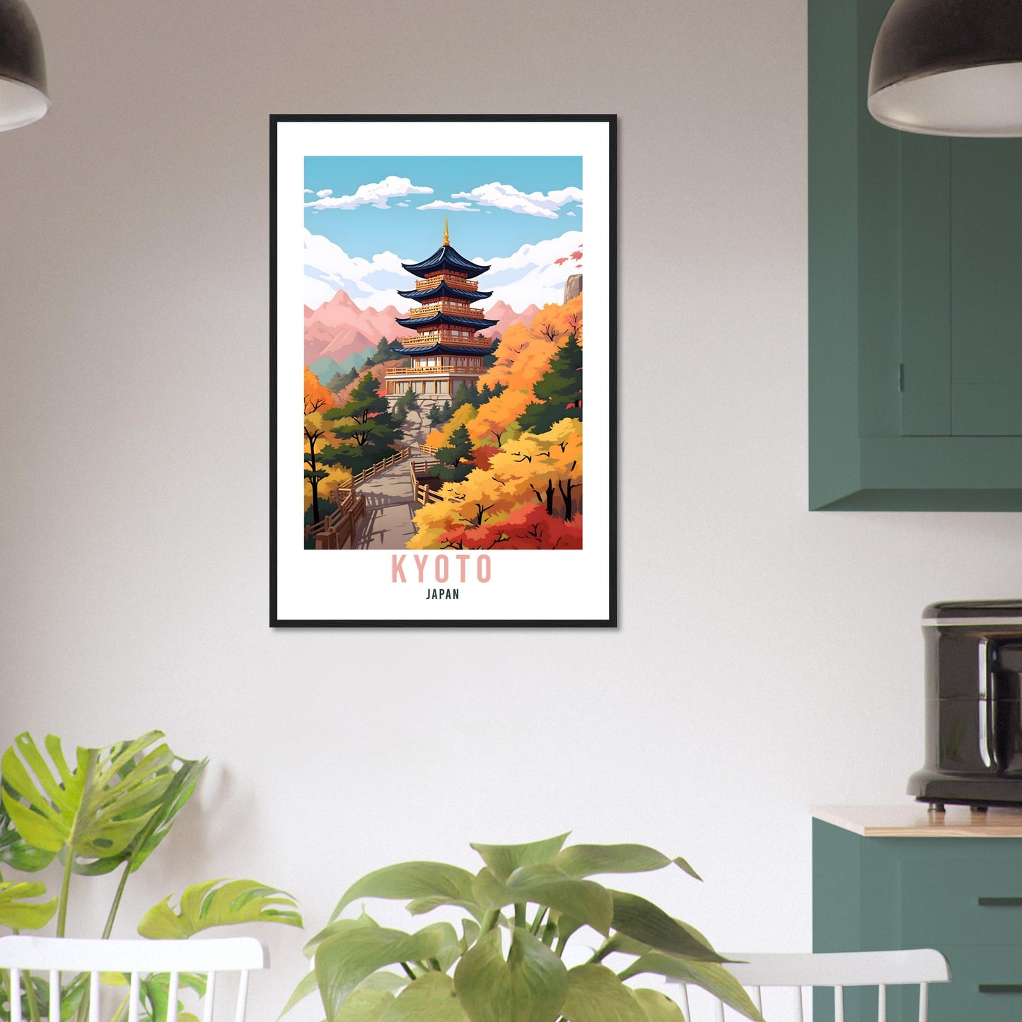 Kyoto Travel Poster Kyoto Wall Hanging Japan Artwork Travel Print Wall Art Kyoto Japan Asia Home Decor Kyoto Gift Travel Art Japan Gift Art