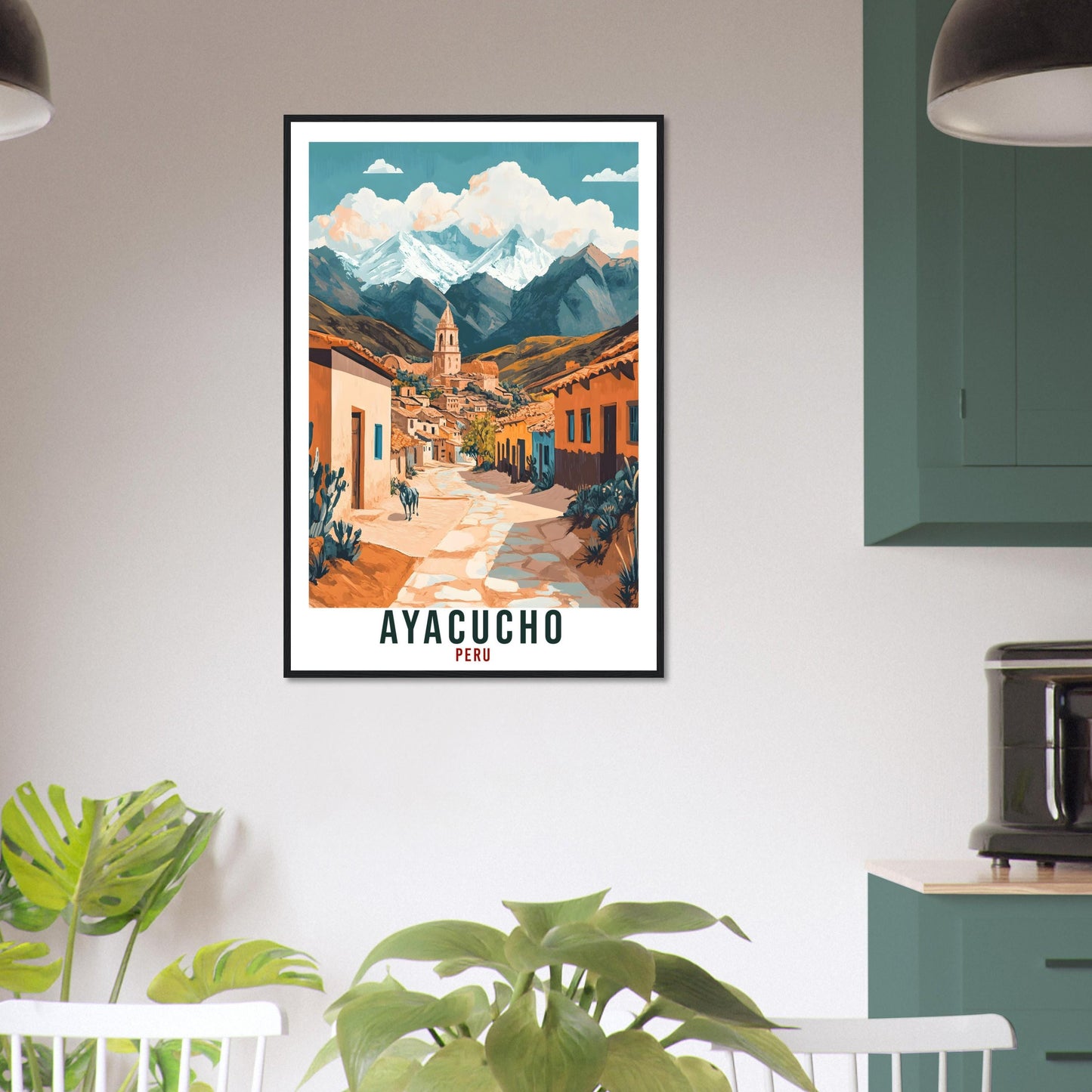 Ayacucho Travel Print Peru Home Decor Ayacucho Wall Art Gift Wall Hanging Art Lover Ayacucho Peruvian Artwork Travel Poster Travel Art