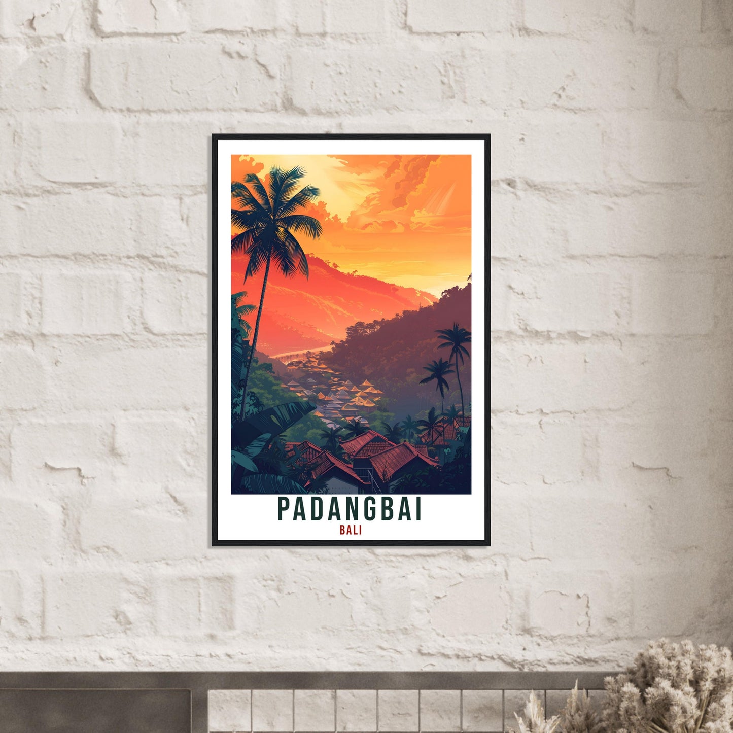 Padangbai Bali Travel Print Bali Wall Art Wall Hanging Home Décor Padangbai Gift Landmark Artwork Travel Art Lovers Indonesia Travel Poster