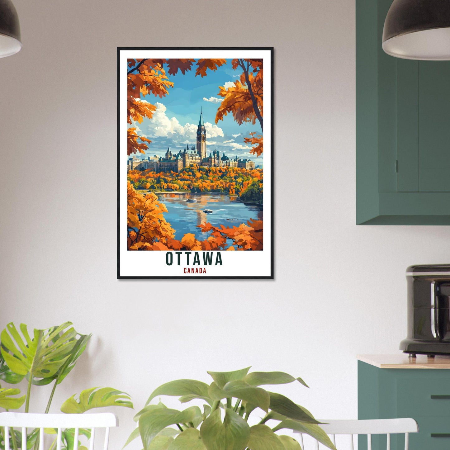 Ottawa Travel Print Canada Home Decor Ottawa Wall Art Gift Wall Hanging Art Lover Ottawa Canadian Artwork Travel Poster Ontario Artwork