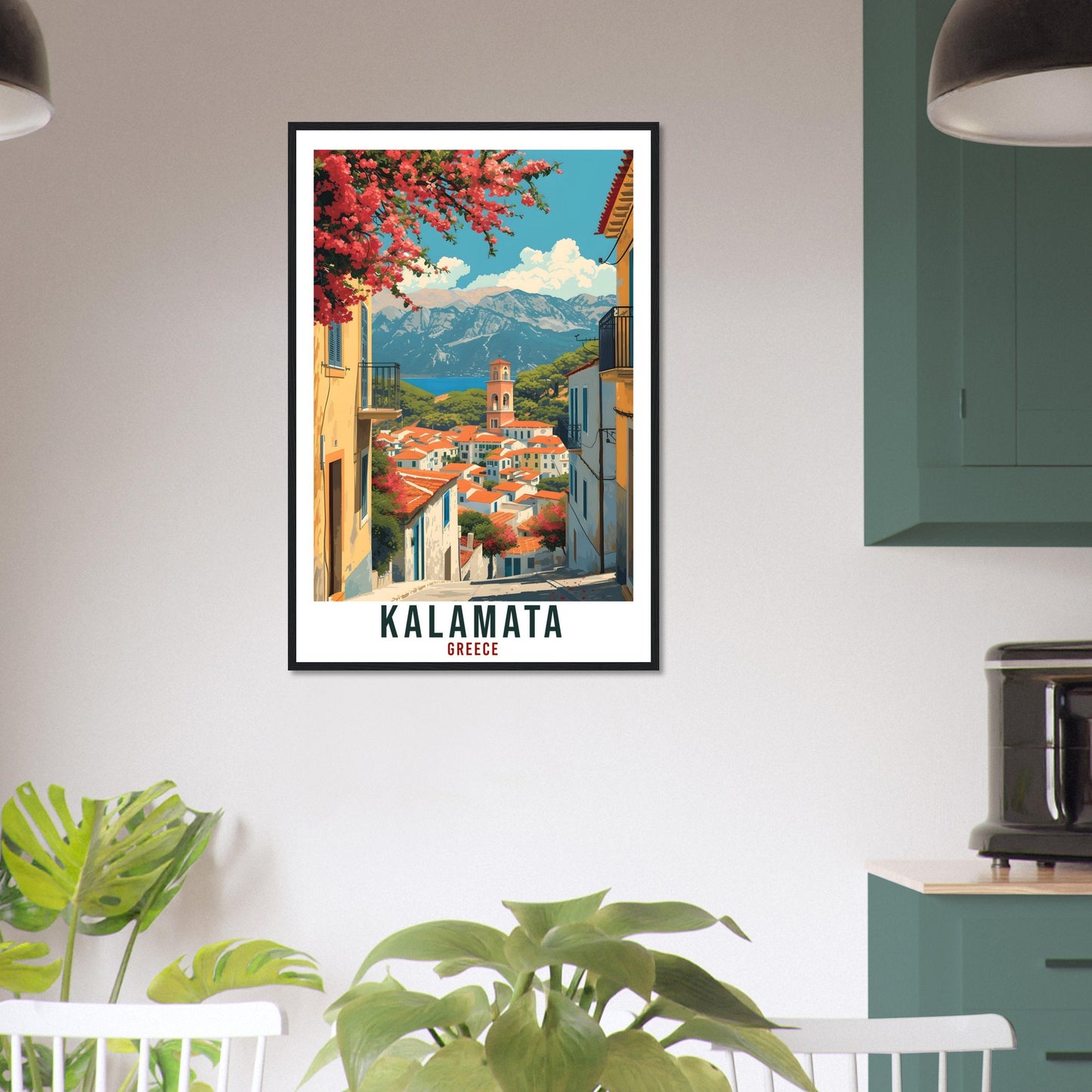 Kalamata Travel Print Greece Home Decoration Kalamata Greek City Wall Art Gift Wall Hanging Art Lover Greece Artwork Kalamata Travel Poster