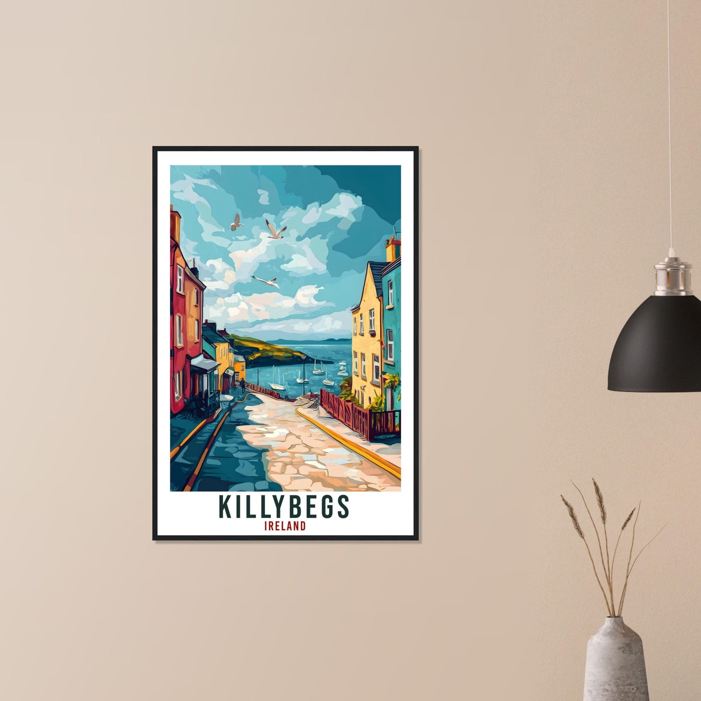 Killybegs Travel Print Ireland Home Decor Killybegs Wall Art Gift Wall Hanging Art Lover Killybegs Artwork Travel Poster Ireland Travel Art