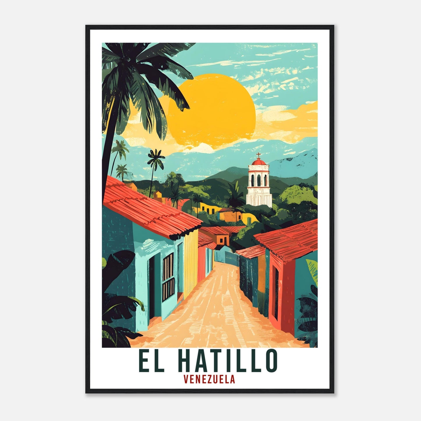 El Hatillo Travel Print Venezuela Home Decor El Hatillo Wall Art Gift Wall Hanging El Hatillo Venezuelan Artwork Travel Poster Travel Gift