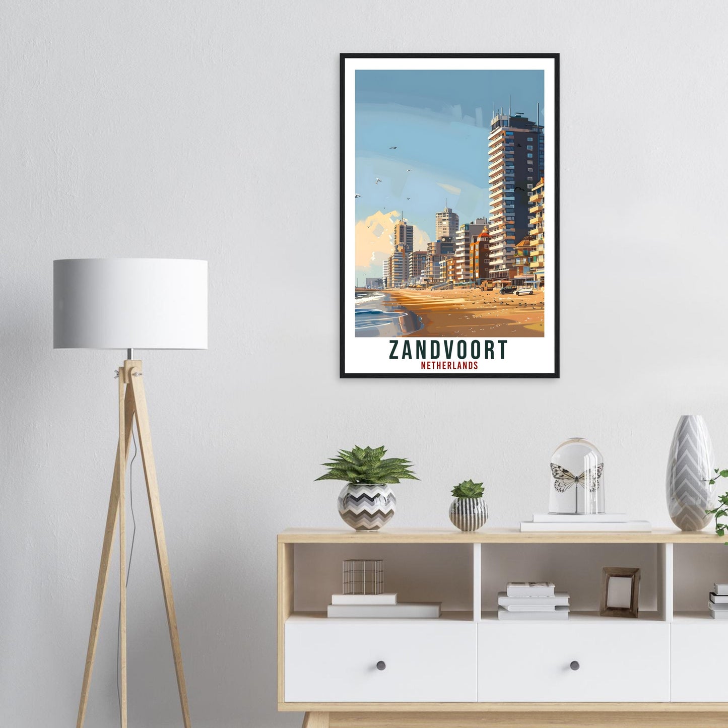 Zandvoort Travel Print Holland Wall Art Wall Hanging Home Décor Zandvoort Gift Art Lovers Gift Dutch Artwork The Netherlands Travel Poster