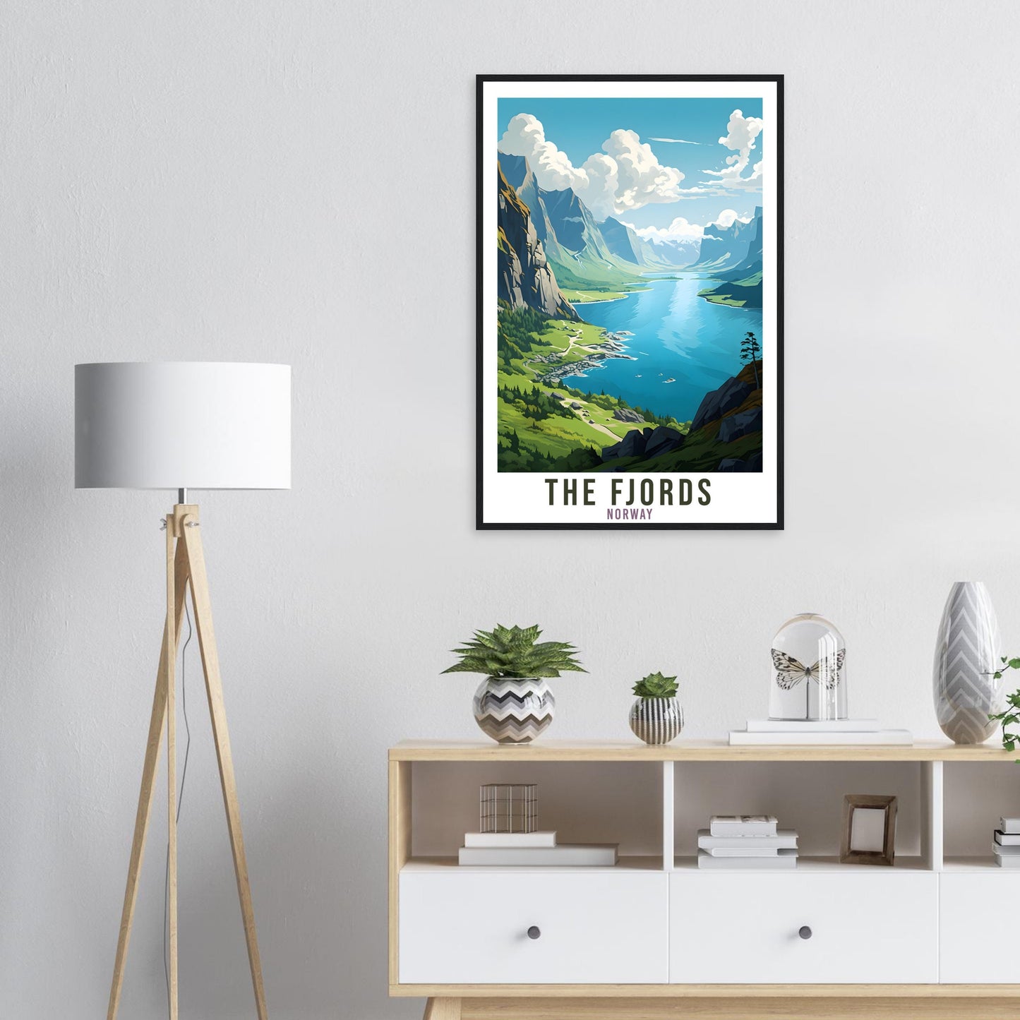 The Fjords Norway Travel Print The Fjords Wall Hanging Norway Arctic The Fjords Travel Poster Norway Mountains Wall Art Fjords Travel Poster