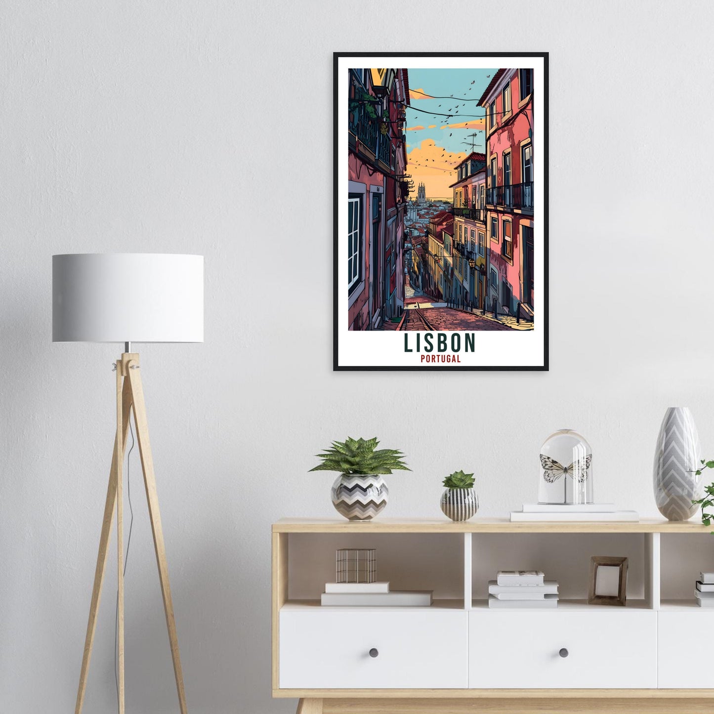 Lisbon Travel Print Wall Art Lisbon Portugal Wall Hanging Artwork Lisbon Art Gifts LisbonTravel Poster Portugal Home Decor Art Lovers Gift