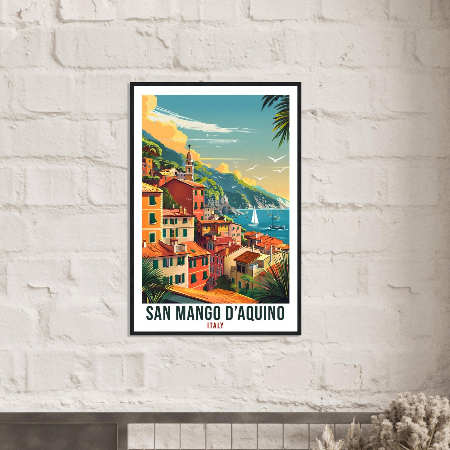 San Mango d'Aquino Italy Travel Print Italy Wall Art Wall Hanging Home Décor San Mango dAquino Gift Italy Artwork Gift Italian Travel Poster
