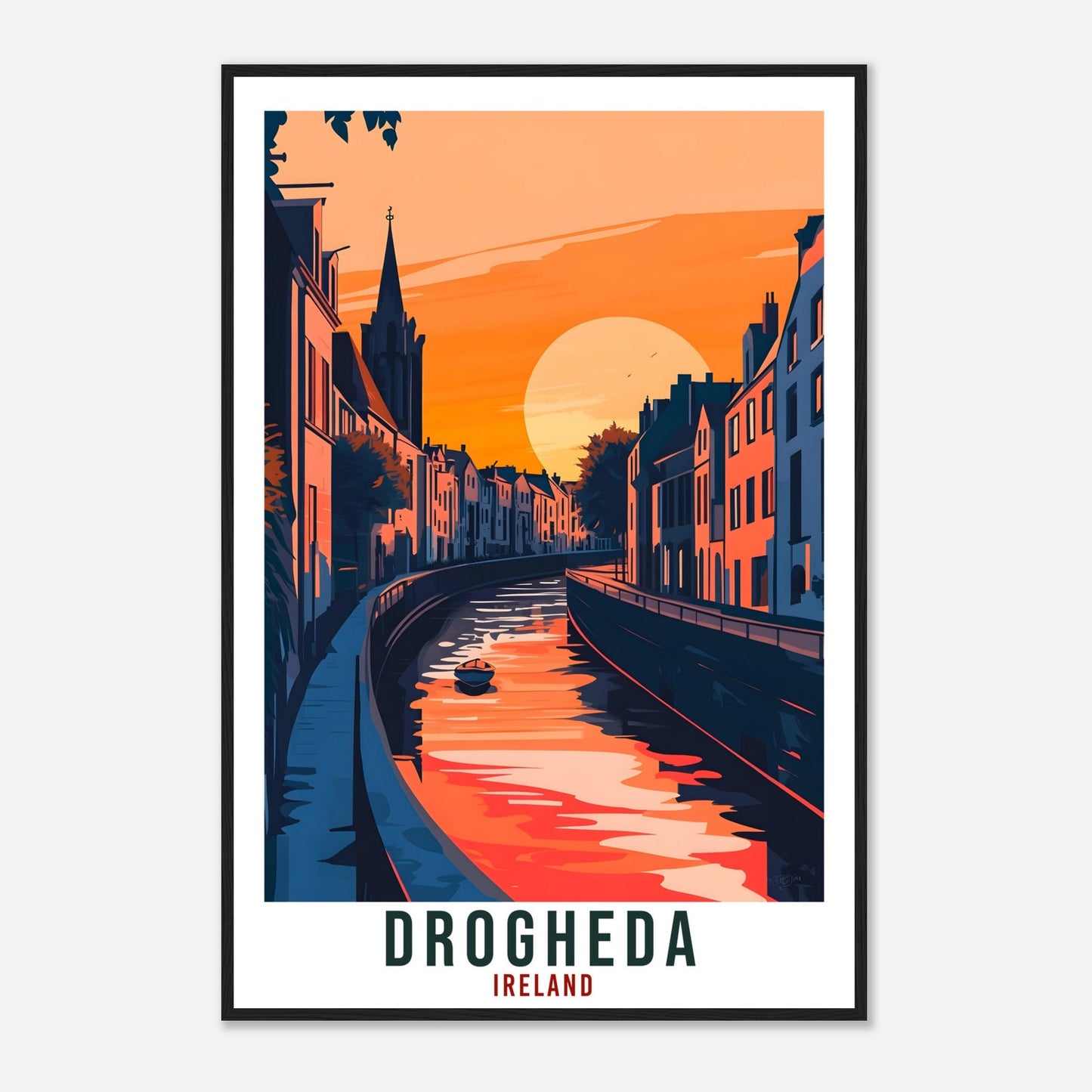 Drogheda Travel Print Ireland Home Decor Drogheda Wall Art Gift Wall Hanging Art Lover Drogheda Irish Artwork Travel Poster Ireland Travel