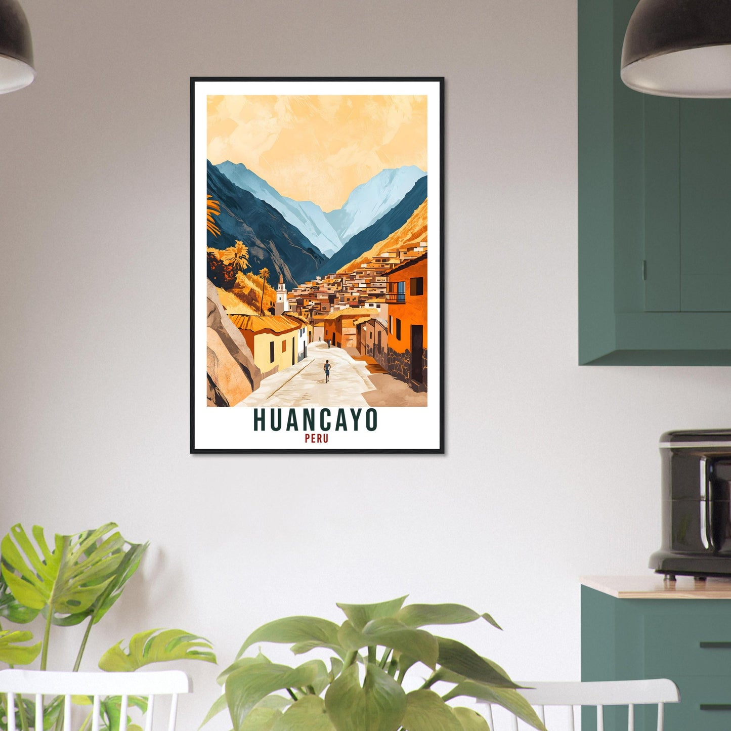 Huancayo Travel Print Peru Home Decor Huancayo Wall Art Gift Wall Hanging Art Lover Huancayo Peruvian Artwork Travel Poster Peru Travel Art