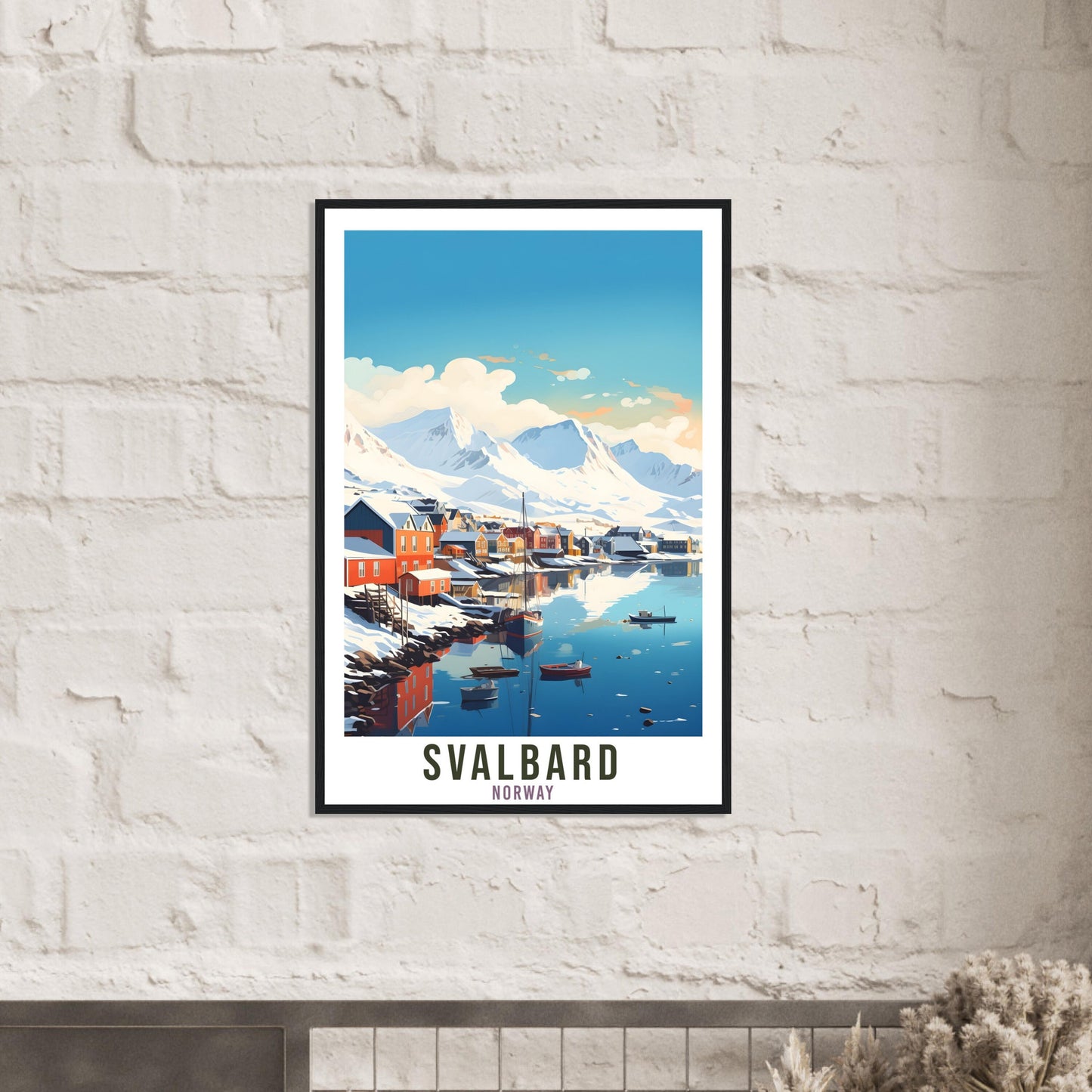 Svalbard Norway Travel Print Svalbard Wall Hanging Norway Arctic Svalbard Travel Poster Northern Norway Wall Art Svalbard Travel Poster