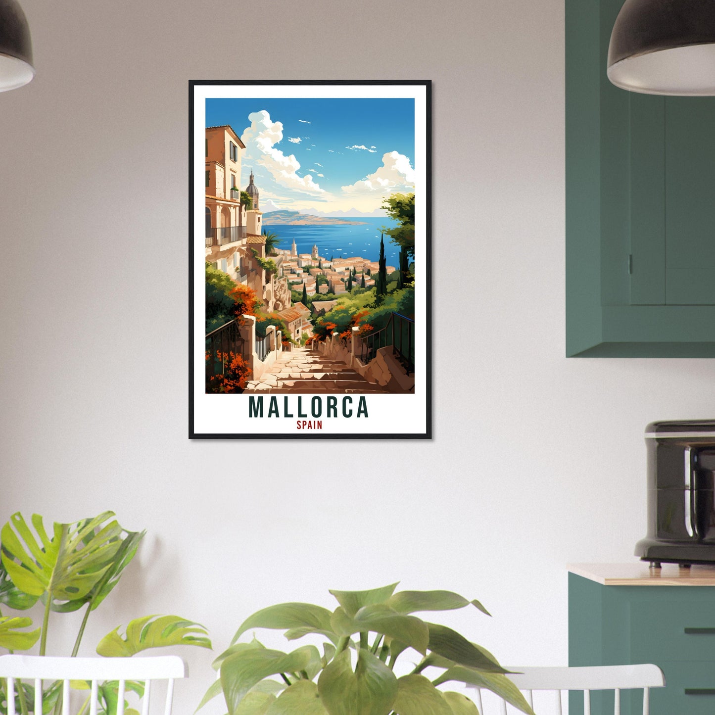 Mallorca Travel Print Spain Home Decor Mallorca Spanish Island Wall Art Gift Wall Hanging Art Lover Spain Artwork Mallorca Travel Poster