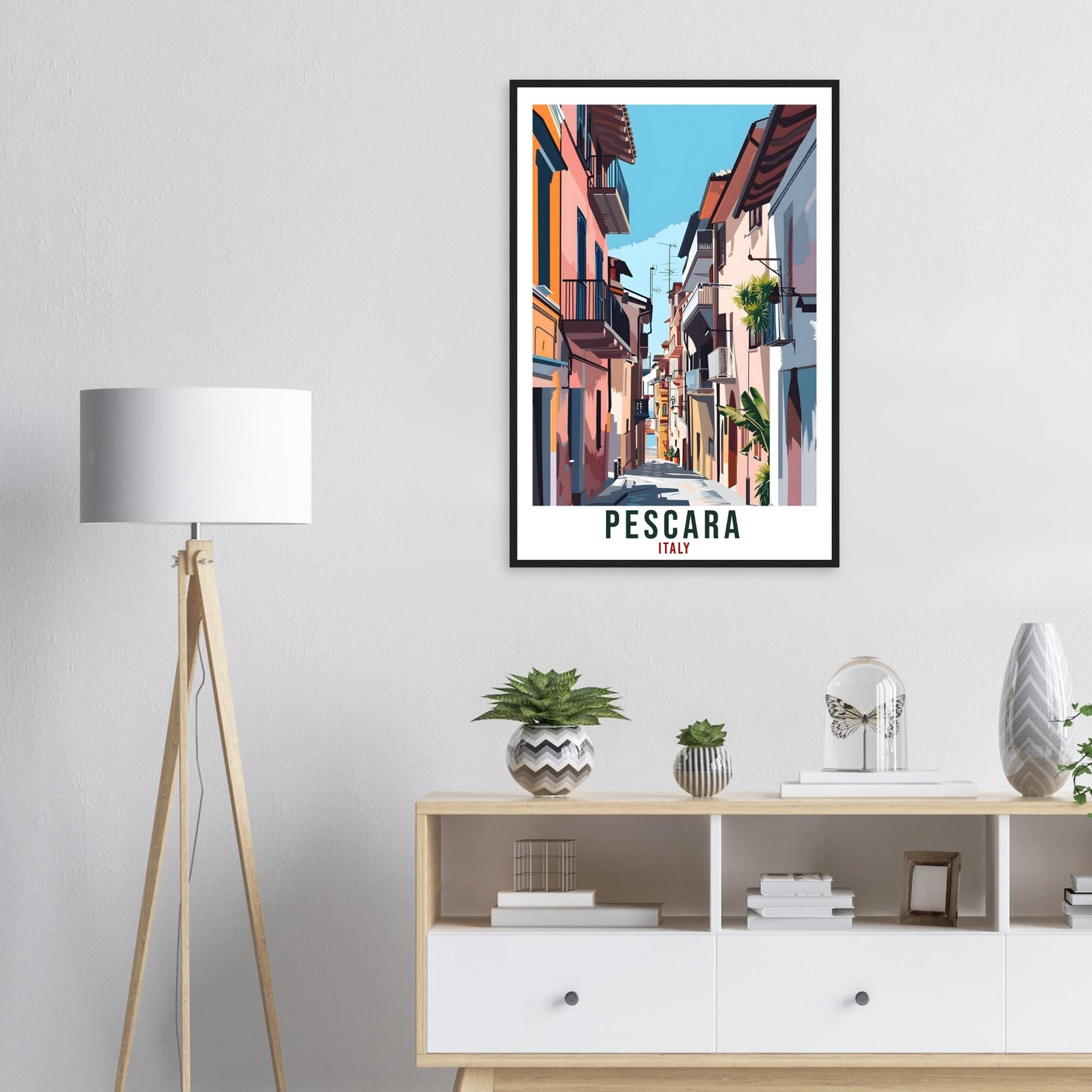 Pescara Travel Print Italy Wall Art Wall Hanging Home Living Décor Pescara Gift Art Lovers Gift Italy Artwork Gift Italian Travel Poster