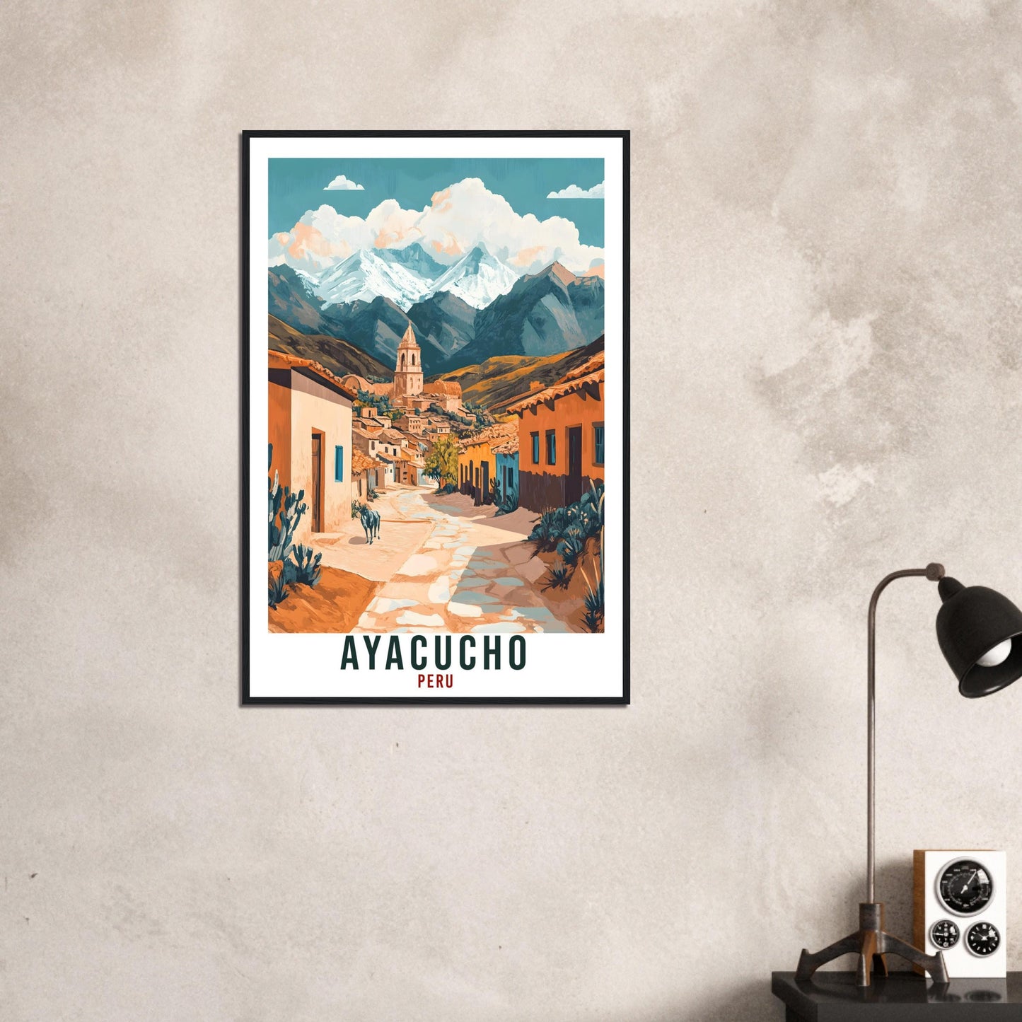 Ayacucho Travel Print Peru Home Decor Ayacucho Wall Art Gift Wall Hanging Art Lover Ayacucho Peruvian Artwork Travel Poster Travel Art