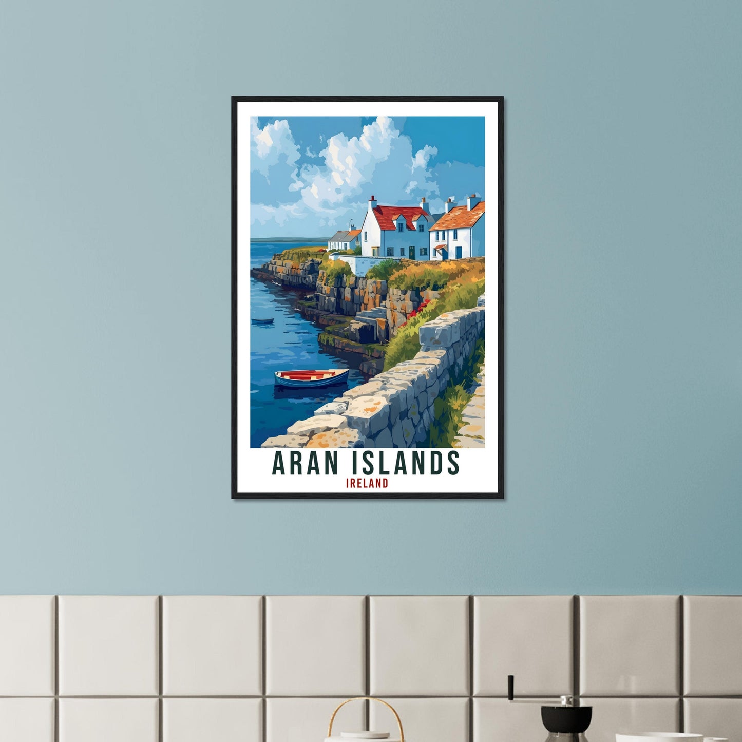 Aran Islands Travel Print Ireland Home Decoration Ireland Wall Art Gift Wall Hanging Art Lover Irish Artwork Aran Islands Travel Poster