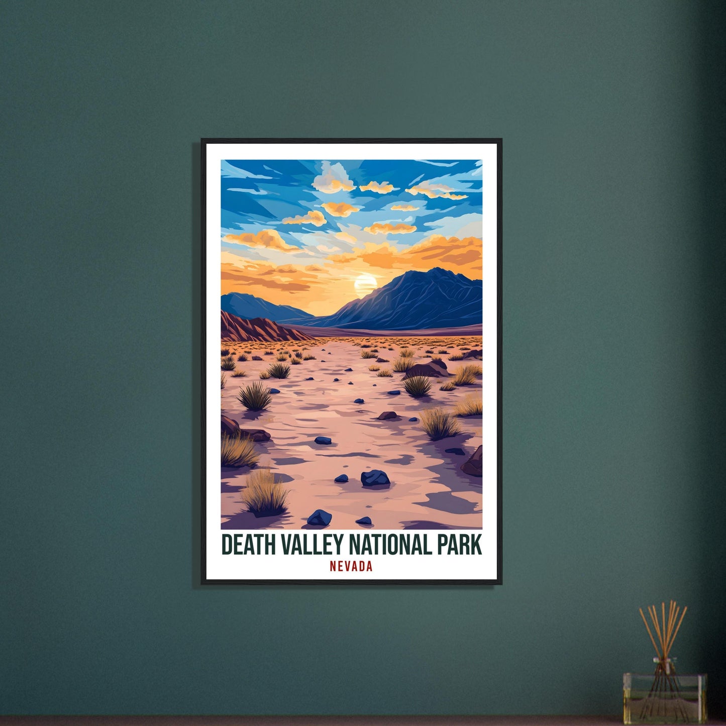 Death Valley National Park Nevada USA Travel Print Wall Art Wall Hanging Home Décor Death Valley Gift Travel Art USA Artwork Travel Poster