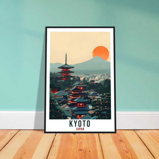 Kyoto Travel Print Japan Home Decoration Kyoto Wall Art Gift Wall Hanging Art Lover Japanese Artwork Japan Kyoto City Travel Poster Print