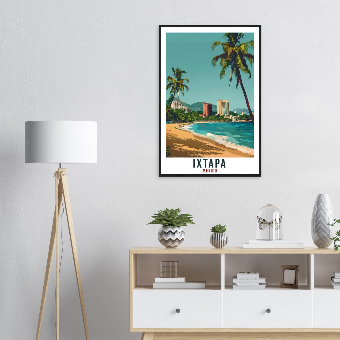 Ixtapa Mexico Travel Print Mexico Wall Art Wall Hanging Home Décor Ixtapa Gift Mexico Landmark Artwork Gift South America Travel Poster