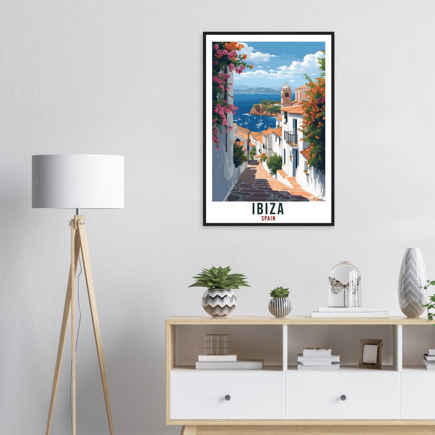 Ibiza Travel Print Spain Home Decoration Ibiza Art Gift Spanish City Wall Art Gift Wall Hanging Art Lover Spain Artwork Ibiza Travel Poster