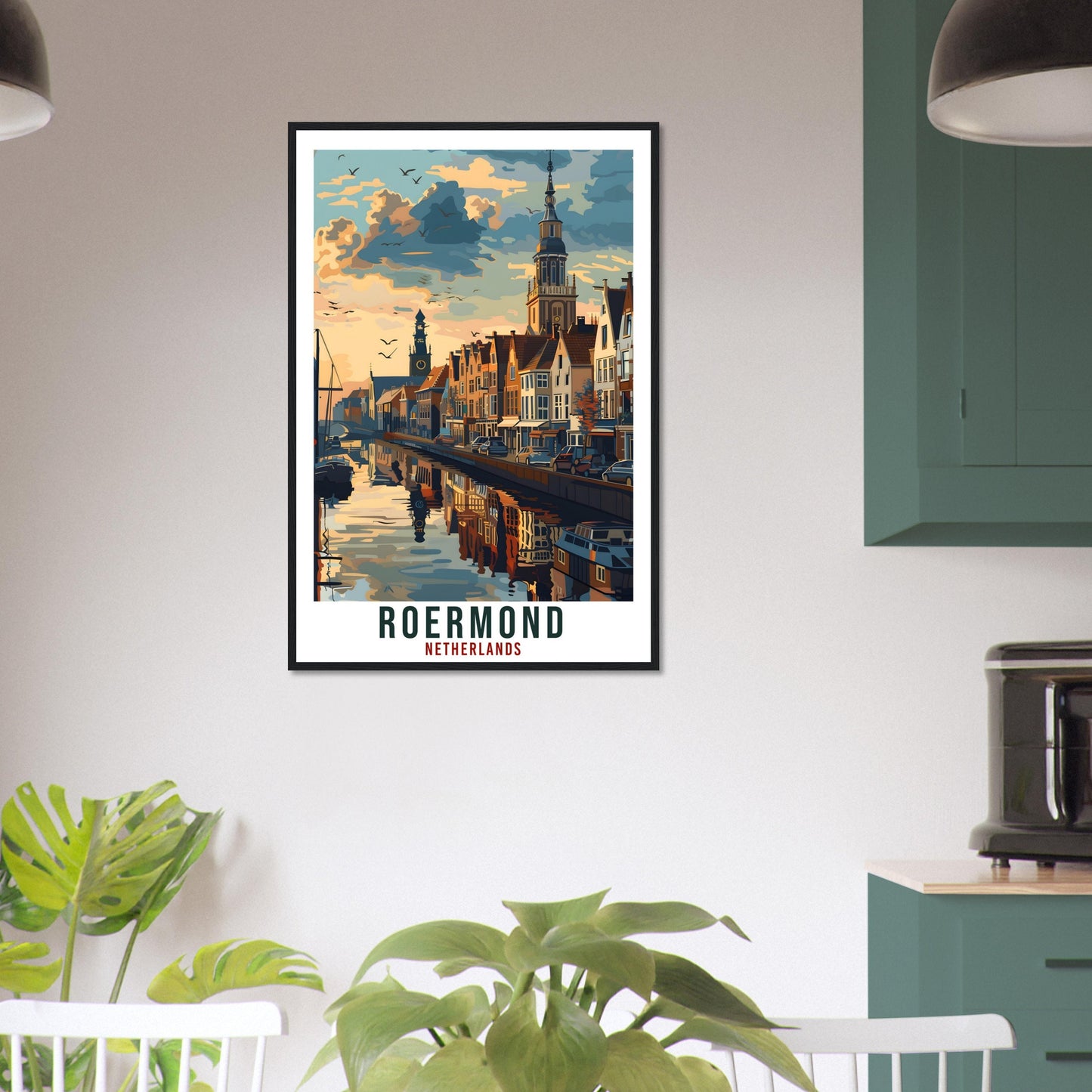 Roermond Travel Print Holland Wall Art Wall Hanging Home Décor Roermond Gift Art Print Gift Dutch Artwork Gift The Netherlands Travel Poster