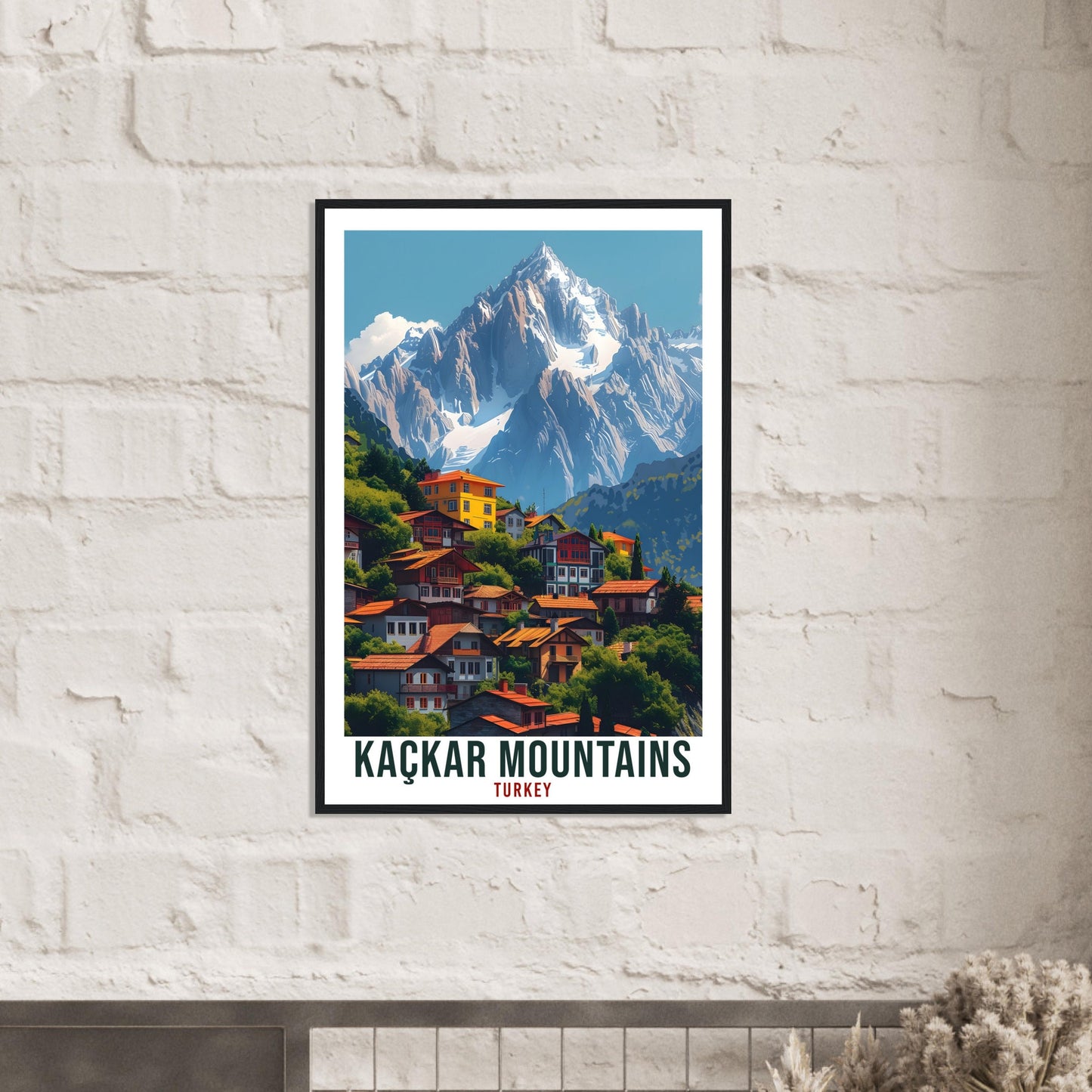 Kaçkar Mountains Travel Print Turkey Home Decor Turkish Wall Art Gift Wall Hanging Art Lover Turkey Artwork Kaçkar Mountains Travel Poster