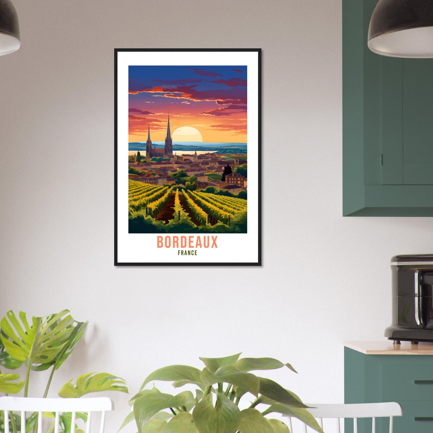 Bordeaux France Travel Poster Wall Art Bordeaux Wall Hanging Home Décor France Gift Art Lovers Vineyard Art Lover Gift Bordeaux France Print