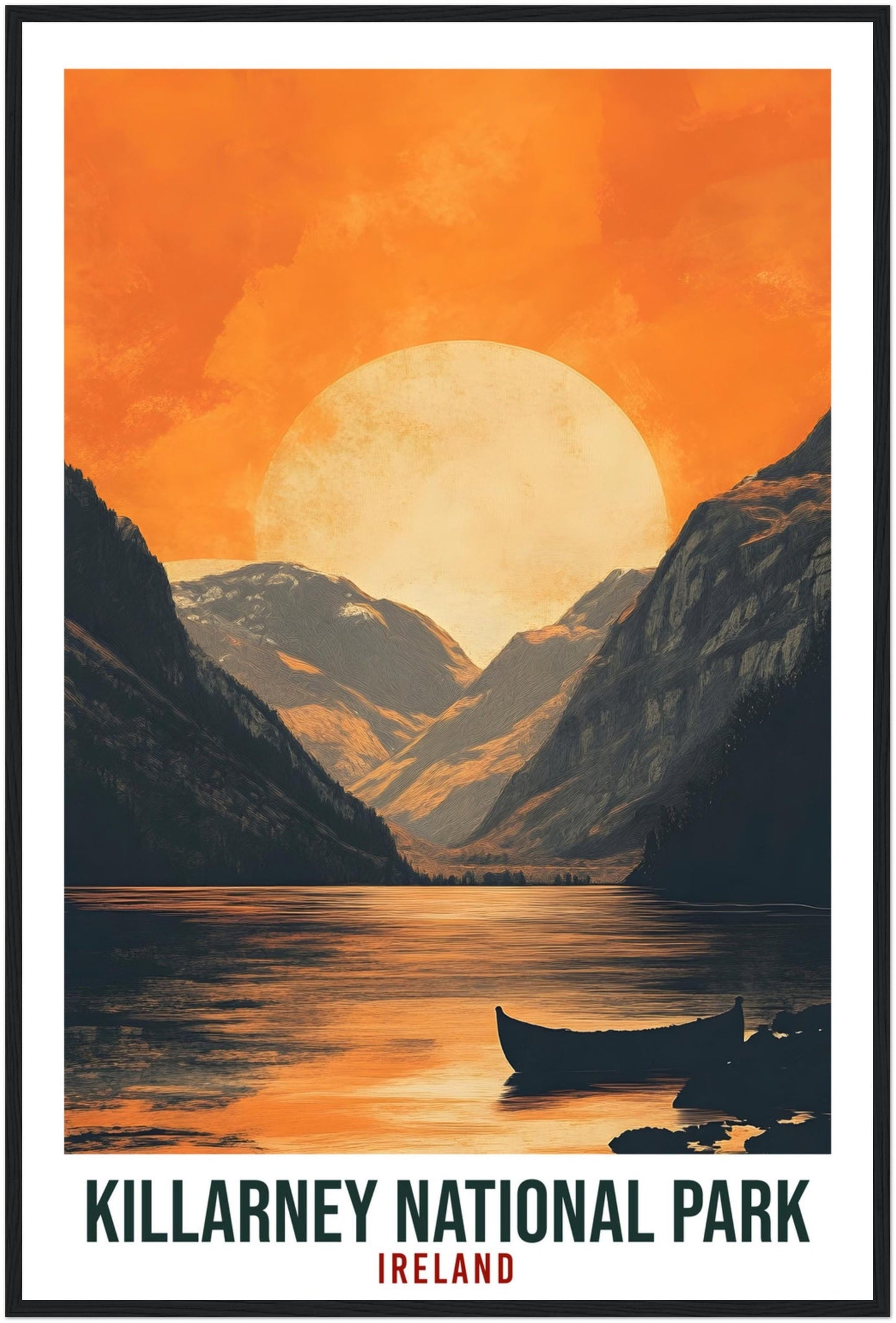 Killarney National Park Travel Print Ireland Decor Wall Art Gift Wall Hanging Art Lover Killarney Irish Artwork Travel Poster Ireland Travel