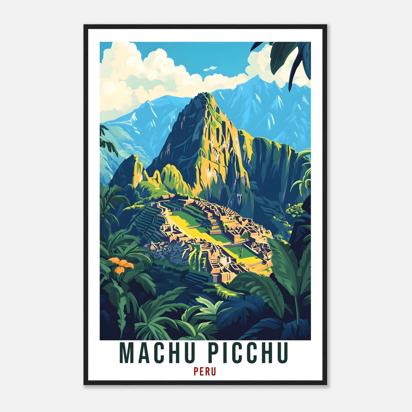 Machu Picchu Peru Travel Print Peru Home Decor Wall Art Gift Wall Hanging Art Lover Machu Picchu Peru Artwork Travel Poster Peru Travel Art