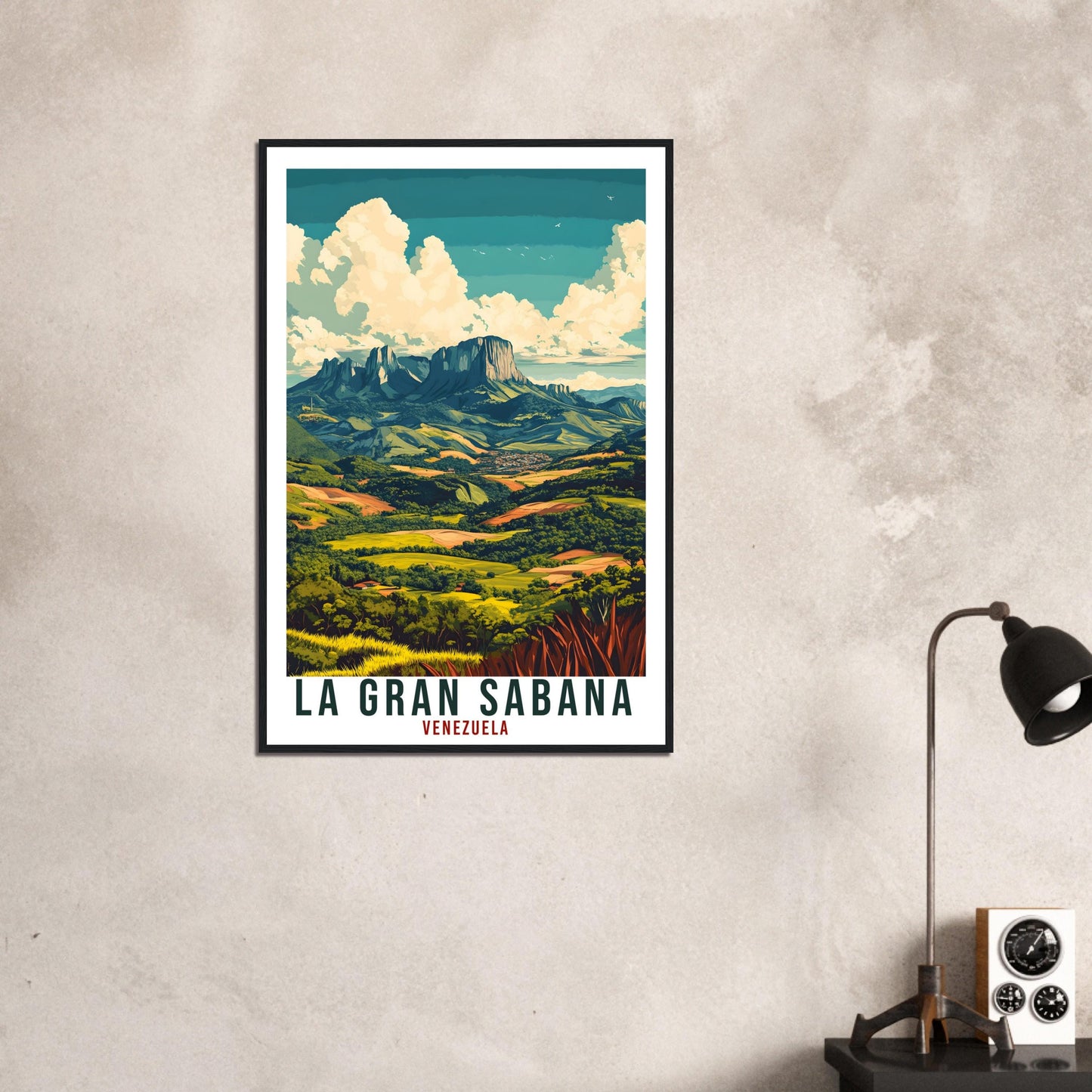 La Gran Sabana Travel Print Venezuela Decor Wall Art Gift Wall Hanging Art Lover La Gran Sabana Venezuelan Artwork Travel Poster Travel Art