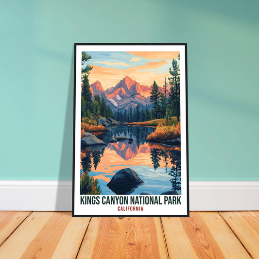 Kings Canyon National Park California USA Travel Print Wall Art Wall Hanging Décor Kings Canyon Gift Travel Art USA Artwork Travel Poster