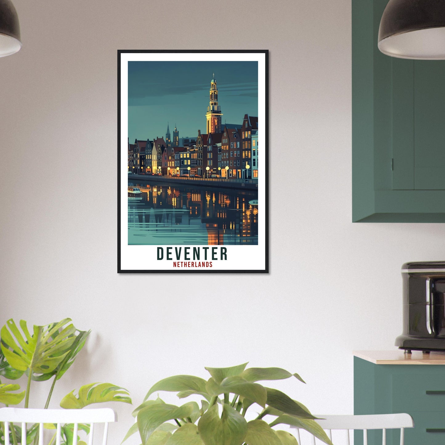 Deventer Travel Print Holland Wall Art Wall Hanging Home Décor Deventer Gift Art Lover Gift Dutch Artwork Gift The Netherlands Travel Poster