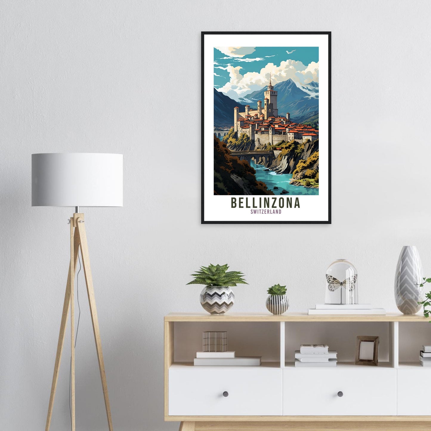 Bellinzona Travel Print Wall Art Switzerland Wall Art Bellinzona Art Print Travel Poster Swiss Landscape Bellinzona Switzerland Travel Art