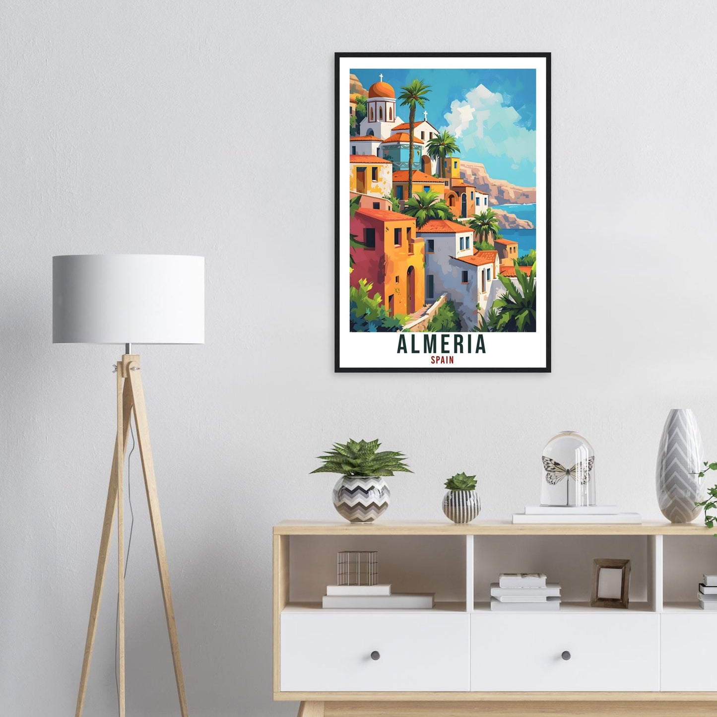 Almeria Travel Print Spain Home Decoration Almeria Spanish City Wall Art Gift Wall Hanging Art Lover Spain Artwork Almeria Travel Poster