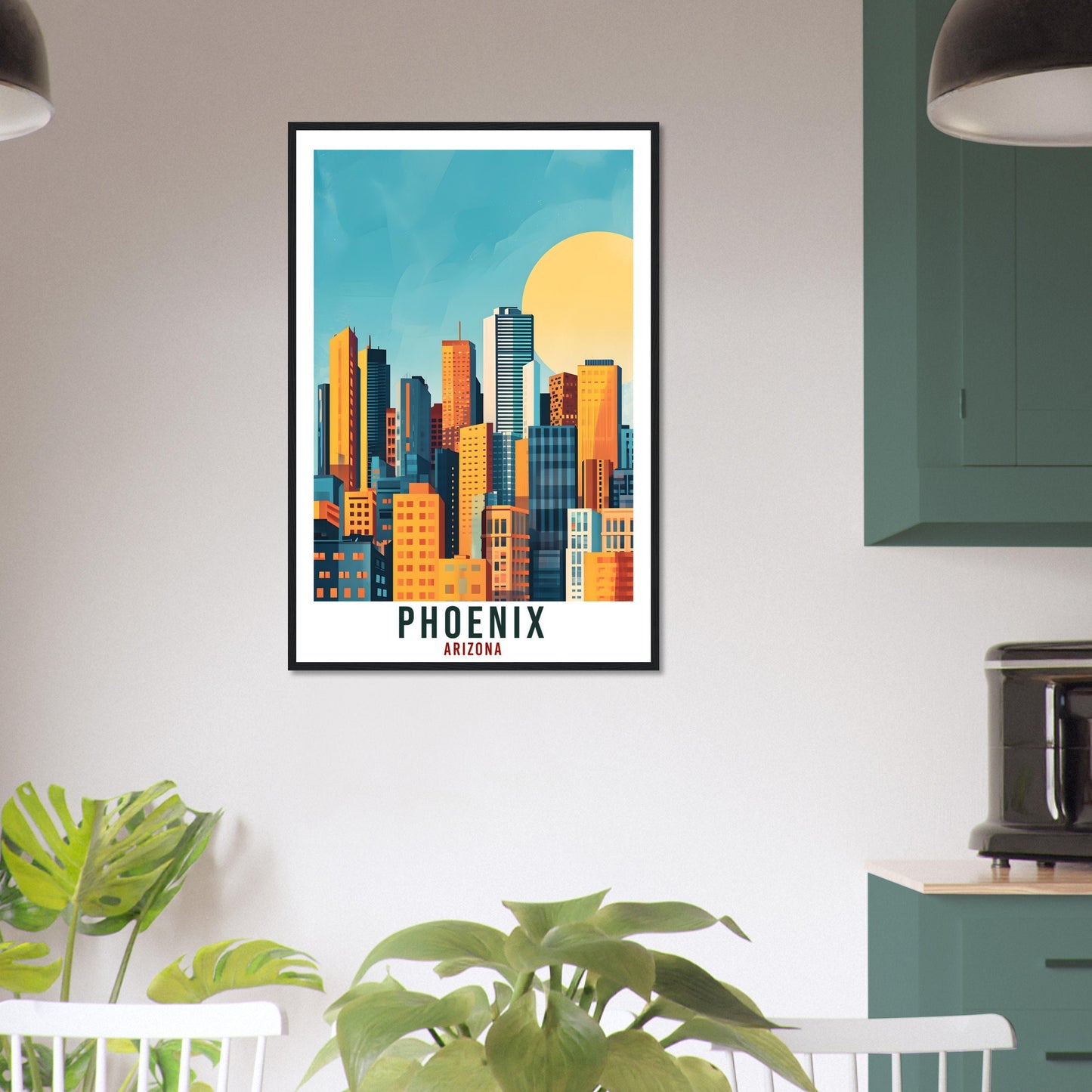 Phoenix Travel Poster Arizona Home Decoration USA City Wall Art Gift Wall Hanging Art Lover Arizona Artwork Phoenix Skyline Art Travel Print