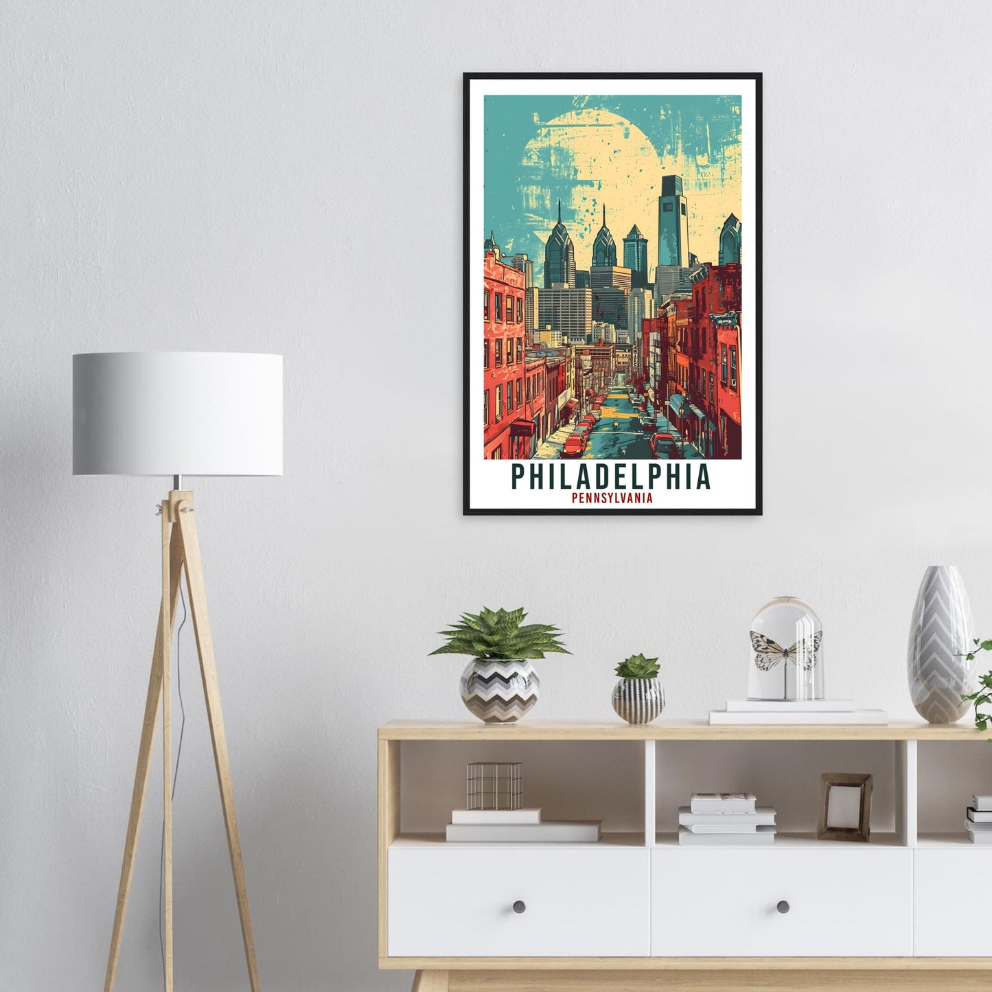 Philadelphia Travel Print Pennsylvania Wall Art Philadelphia Travel Poster Wall Art Philadelphia Art Lovers Gift Philadelphia Travel Art