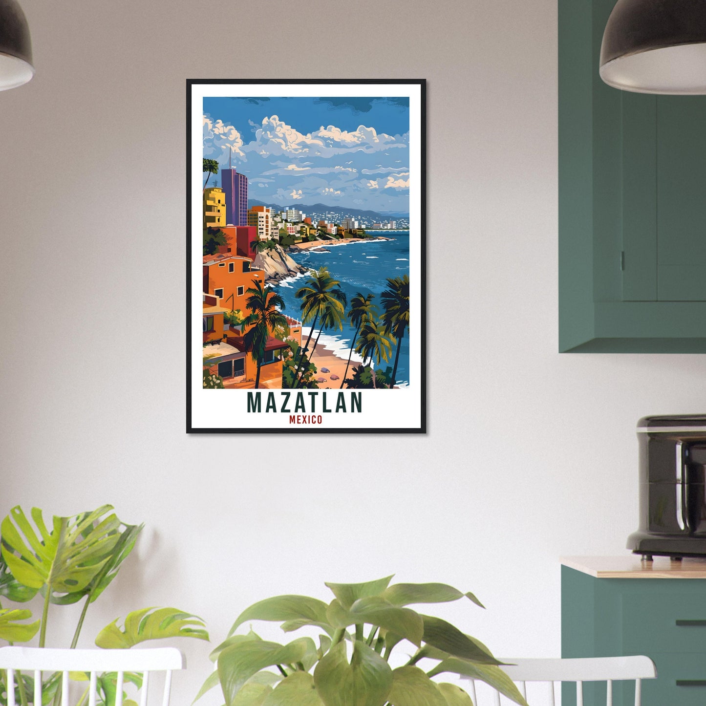 Mazatlan Mexico Travel Print Mexico Wall Art Wall Hanging Home Décor Mazatlan Gift Mexico Landmark Artwork Gift South America Travel Poster