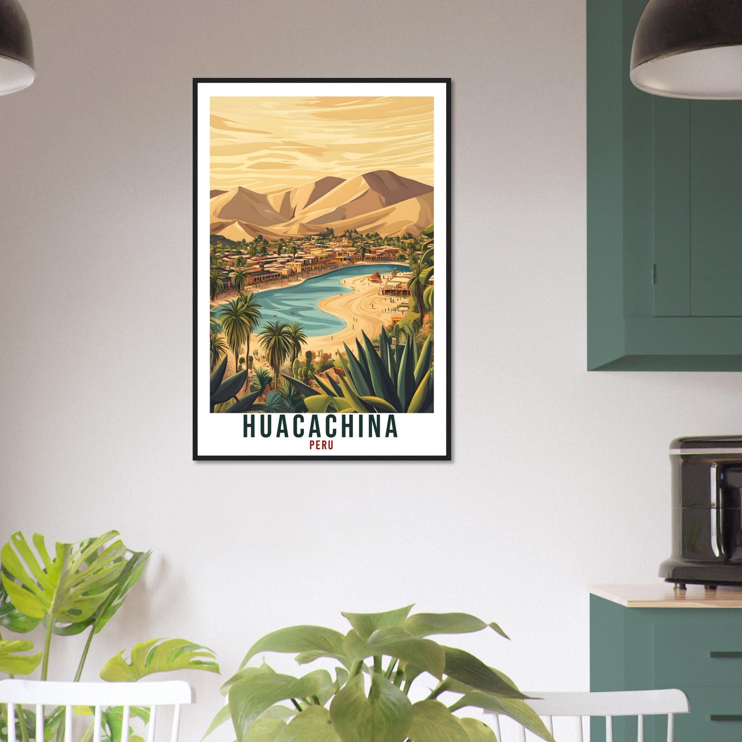 Huacachina Travel Print Peru Home Decor Huacachina Wall Art Gift Wall Hanging Art Lover Huacachina Peruvian Artwork Travel Poster Travel Art