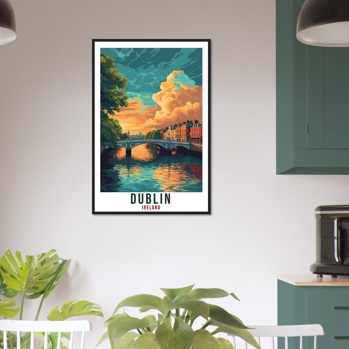 Dublin Travel Print Ireland Home Decoration Irish Dublin Wall Art Gift Wall Hanging Art Lover Irish Artwork Ireland Dublin Travel Poster