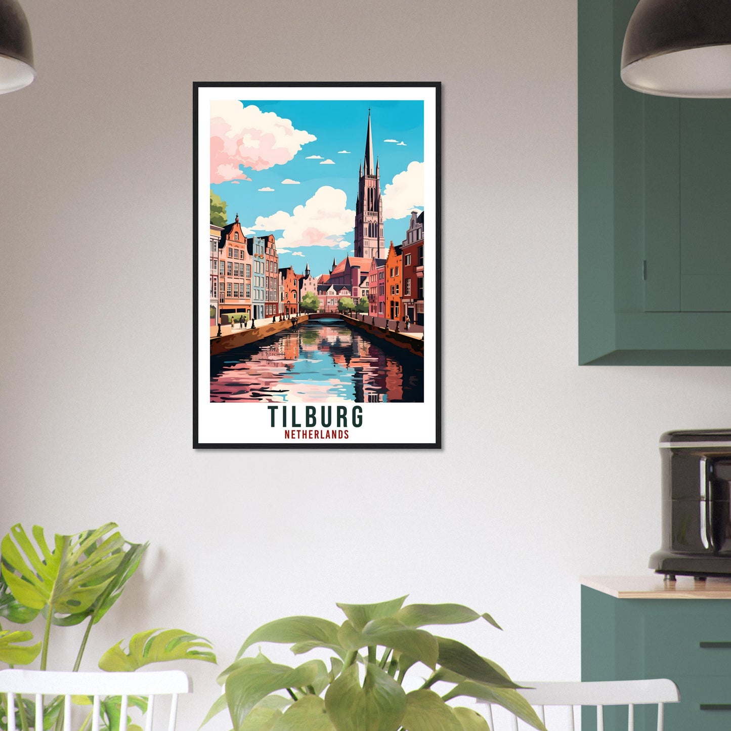 Tilburg Travel Print Holland Wall Art Wall Hanging Home Décor Tilburg Gift Art Lovers Gift Dutch Artwork Gift The Netherlands Travel Poster