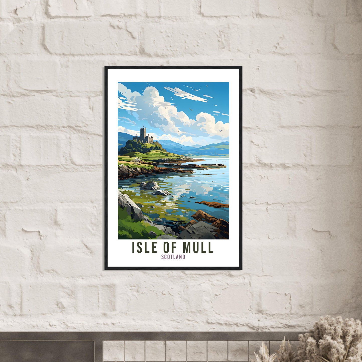 Isle Of Mull Travel Print Scotland Home Decor Isle Of Mull UK Nature Wall Art Isle Of Mull Artwork Gift UK Coast Scottish Travel Poster
