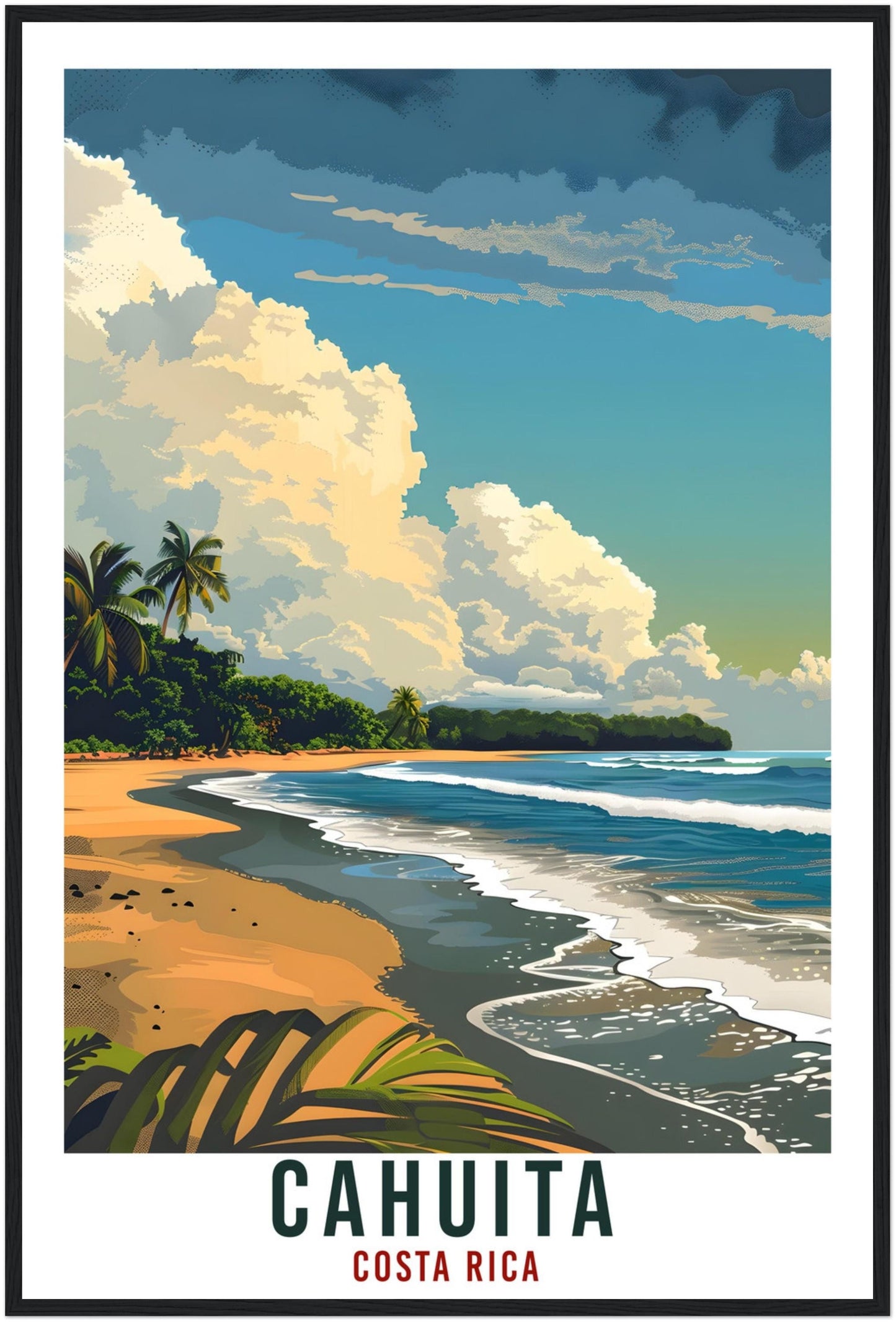 Cahuita Costa Rica Travel Print Wall Art Wall Hanging Home Décor Cahuita Gift Wall Art Artwork Travel Art Costa Rica Beach Travel Poster