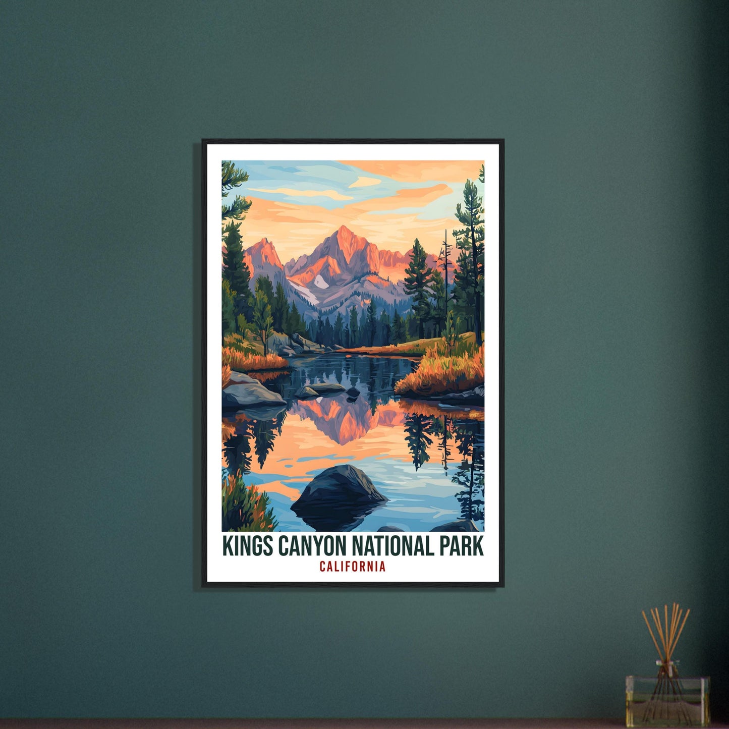 Kings Canyon National Park California USA Travel Print Wall Art Wall Hanging Décor Kings Canyon Gift Travel Art USA Artwork Travel Poster