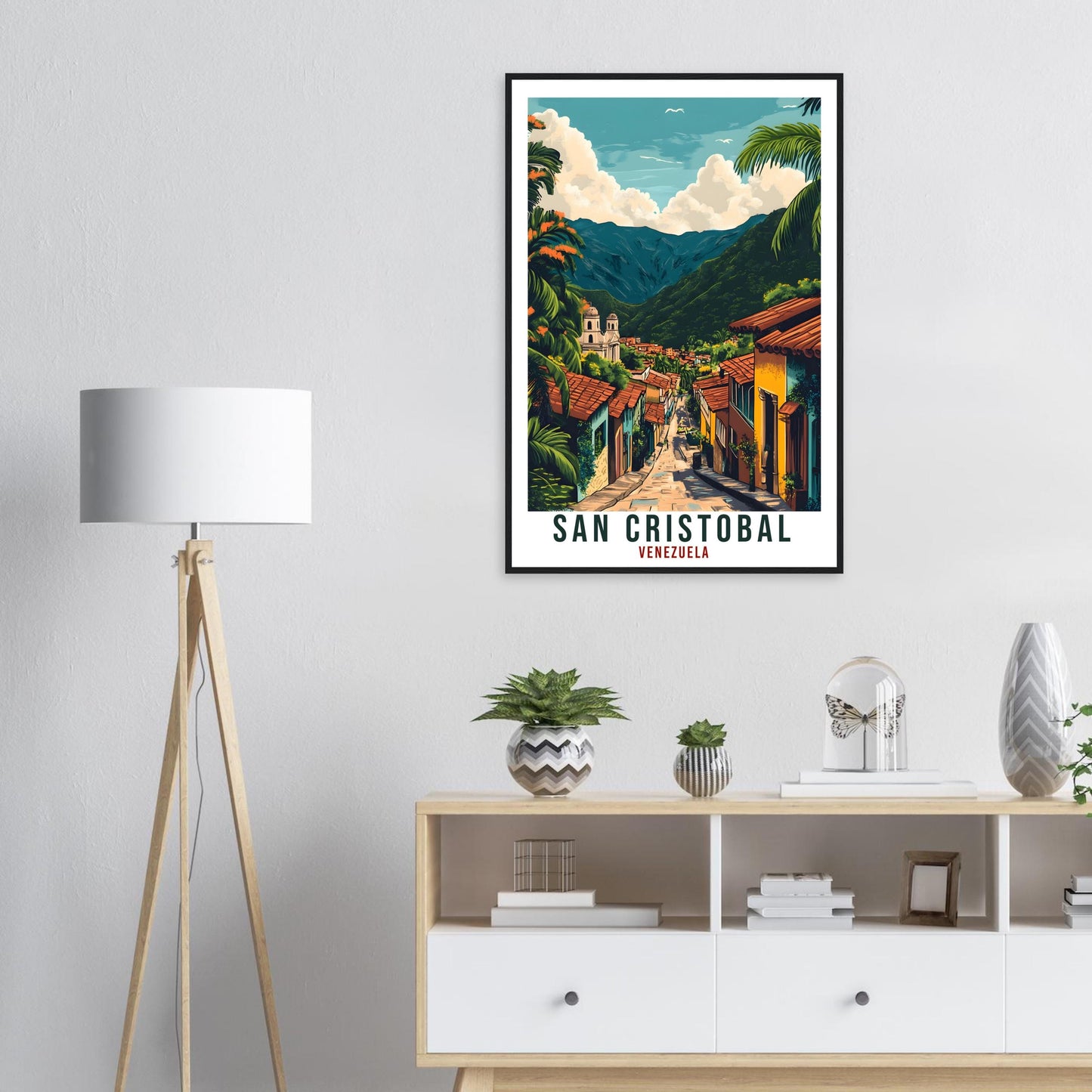 San Cristobal Travel Print Venezuela Home Decor San Cristobal Wall Art Wall Hanging Art Lover San Cristobal Venezuelan Artwork Travel Poster