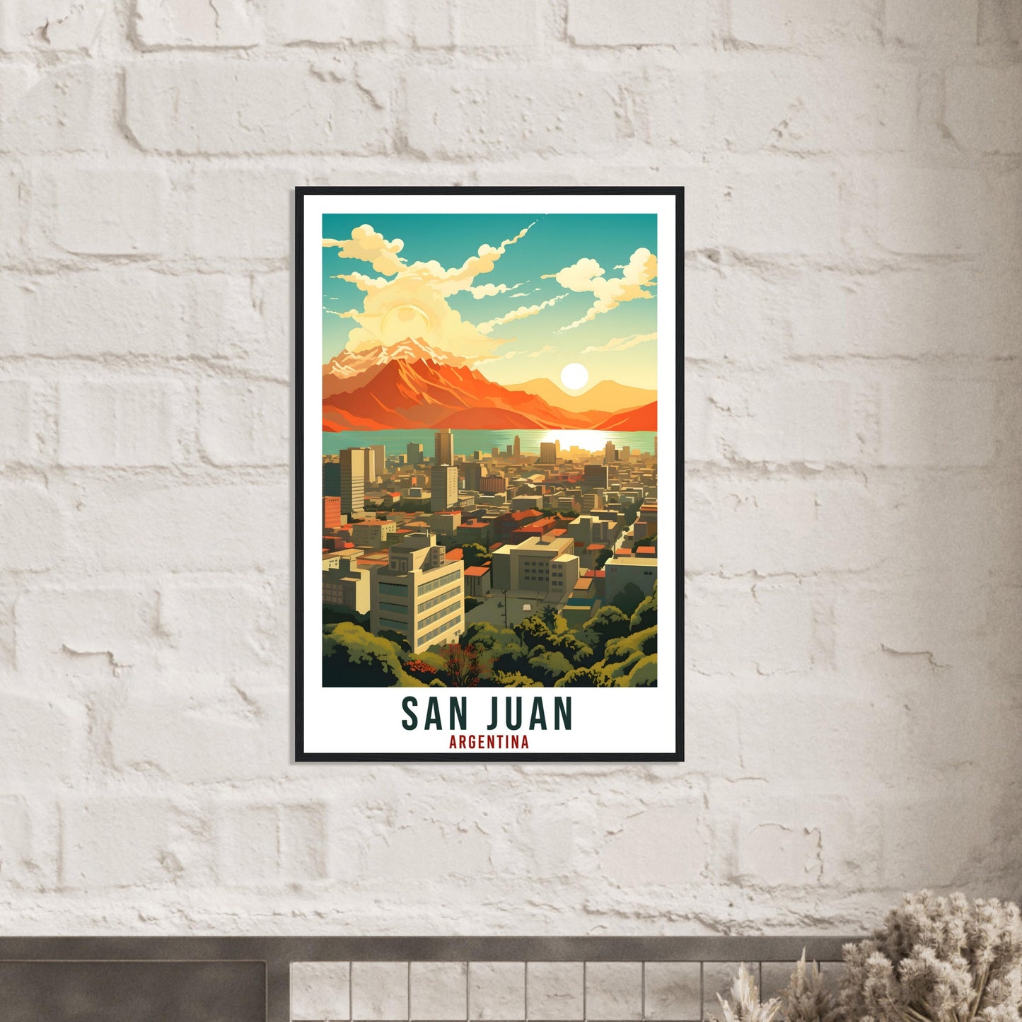 San Juan Travel Print Wall Art San Juan Argentina City Landscape Artwork San Juan Art Gift San Juan Travel Poster Argentinian Art Lover Gift