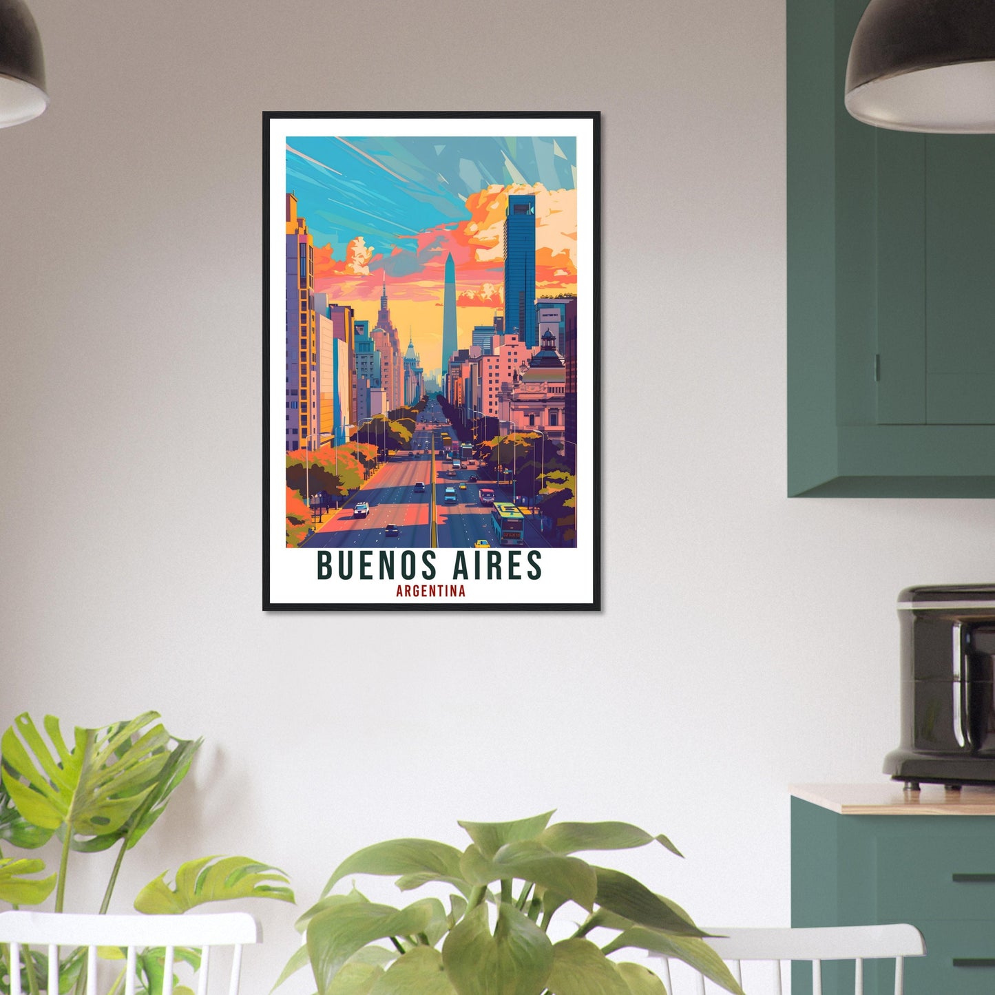 Buenos Aires Argentina Travel Print Wall Art Wall Hanging Home Décor Buenos Aires Gift Landmark Artwork Travel Art Argentina Travel Poster