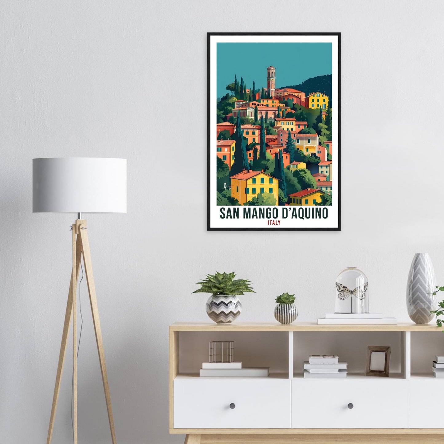 San Mango d'Aquino Italy Travel Print Italy Wall Art Wall Hanging Home Décor San Mango d'Aquino Gift Italy Travel Art Italian Travel Poster